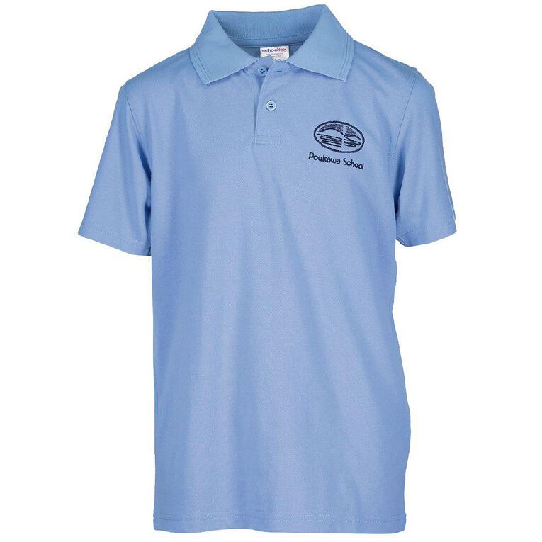 Schooltex Poukawa Short Sleeve Polo with Embroidery