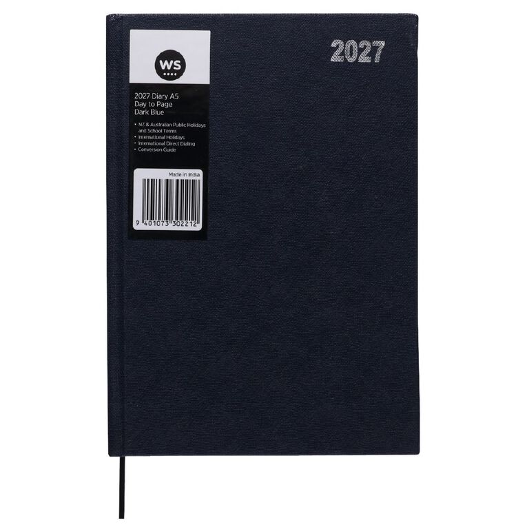 WS 2027 Diary A5 Day to Page Navy