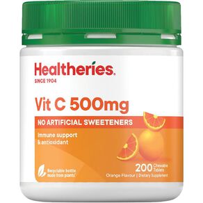 Healtheries Vitamin C 500mg Tablets Value Pack 200 Pack
