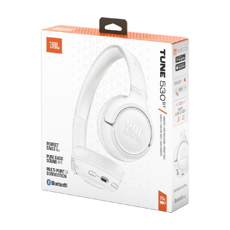 JBL JBL Tune 530BT Wireless On-Ear Headphones - White