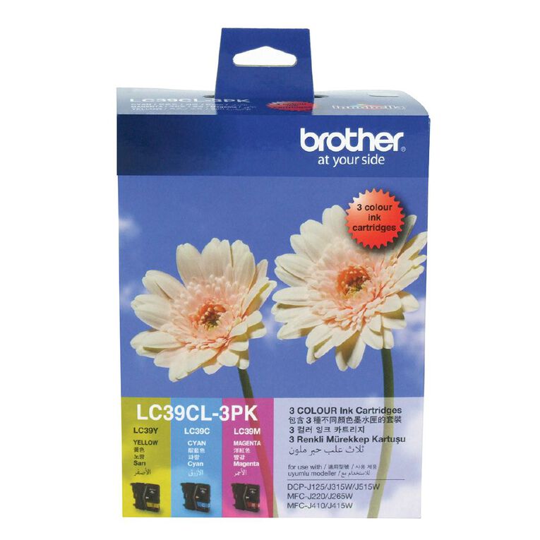 Brother Ink LC39 Colour 3 Pack 260 pages