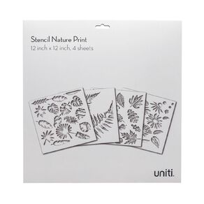 Uniti Stencils Nature 4 Set 12 inch