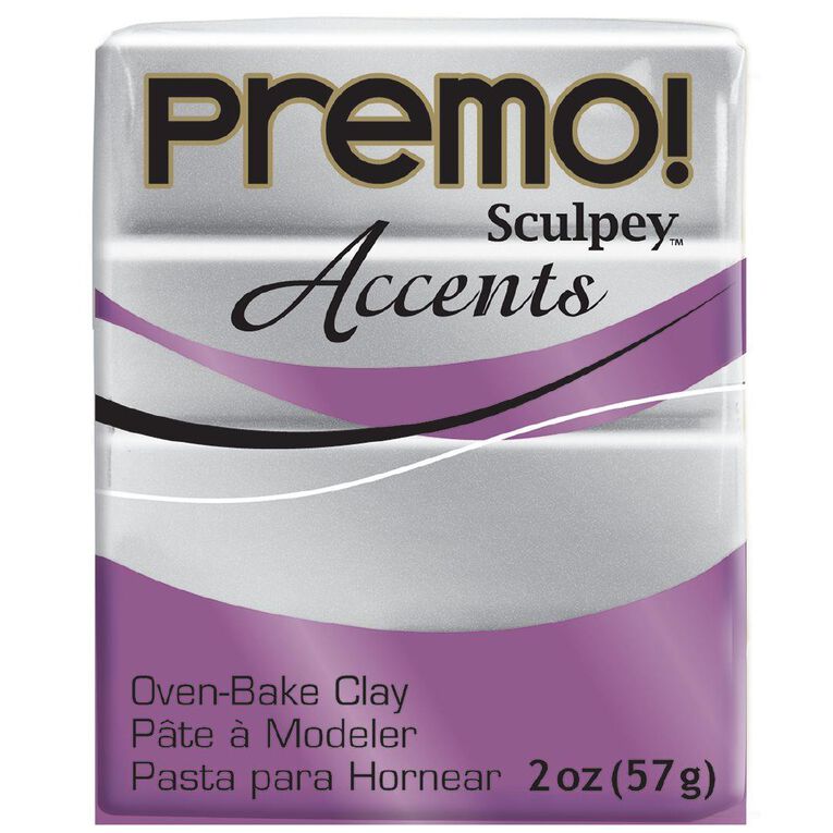 Sculpey Premo Accent Clay 57g Silver
