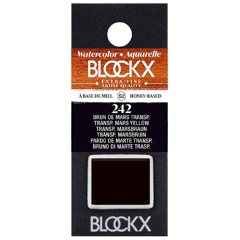 BLOCKX Watercolour Half Pan S2 242 Transparent Mars Brown Brown
