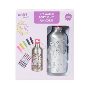 Uniti Craft Kids DIY Water Bottle Colouring Kit Unicorn