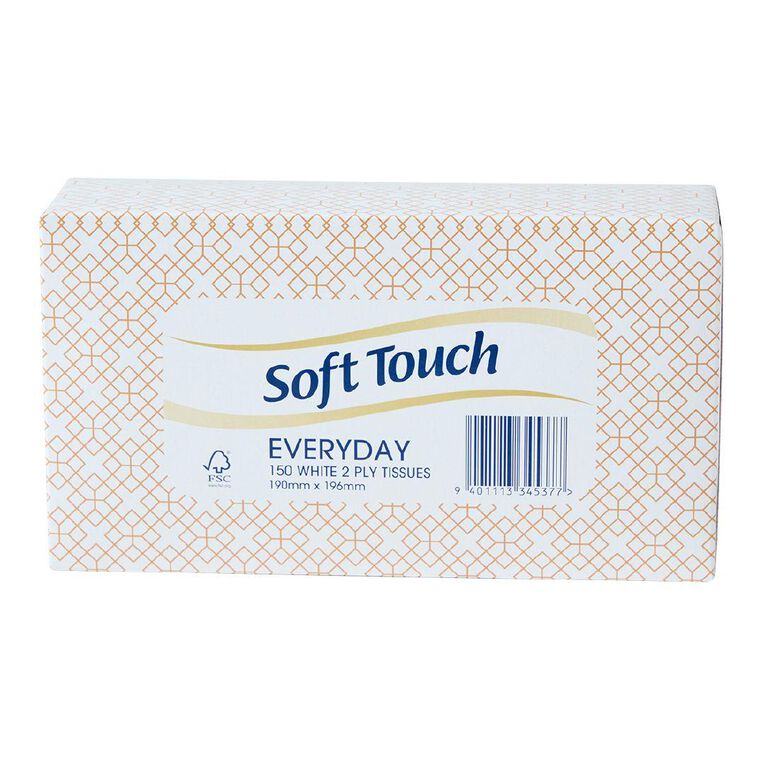 Soft Touch Facial Tissues 2-ply 150 Pack
