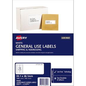 Avery General Use Labels 99.1 x 38.1 mm 1400