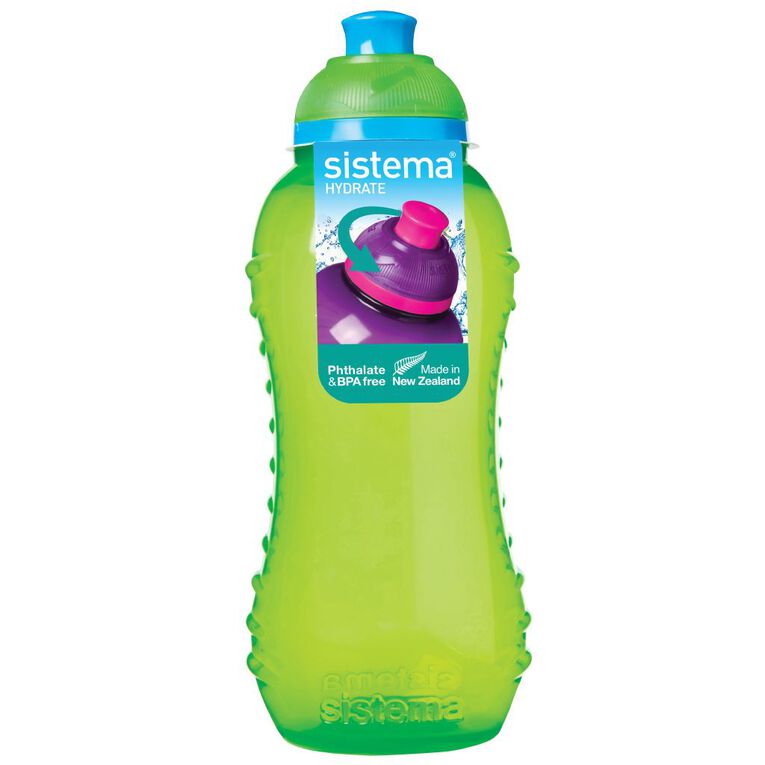 Sistema Round Drink Bottle with Twist Cap Assorted 330ml