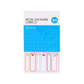 WS Iron-on Labels 40 Pack