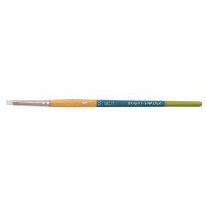 Princeton Snap Brush Short Handle Taklon Bright Shader 4 White