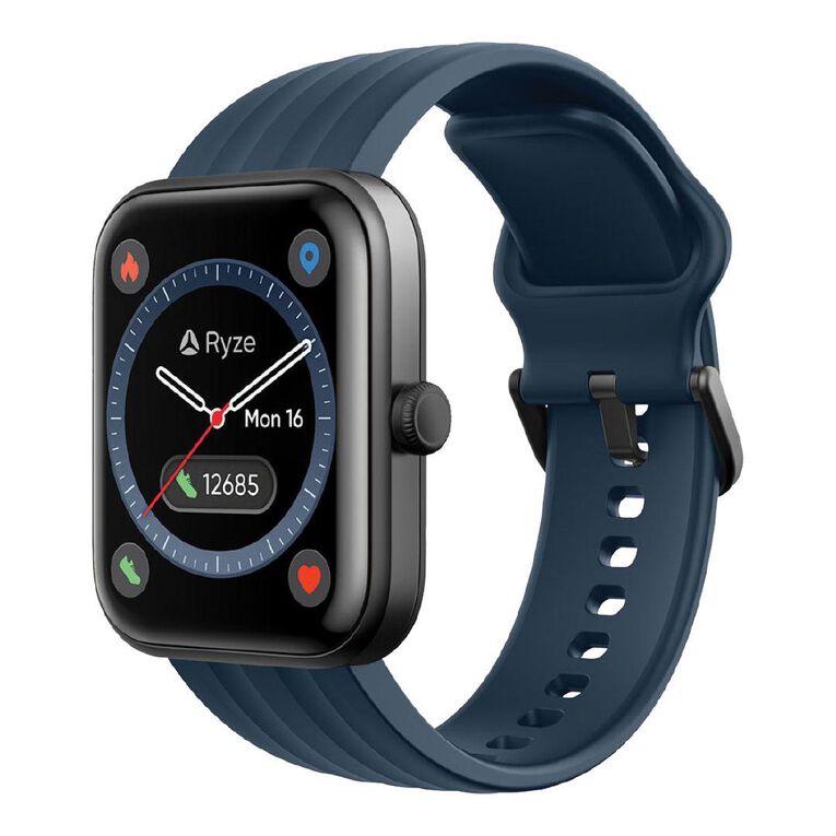 Ryze Evo Smart Watch With Alexa Red + Blue
