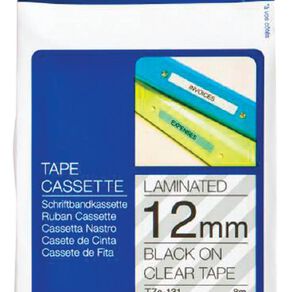 Brother Label Tape Tze-131 12mm Black On