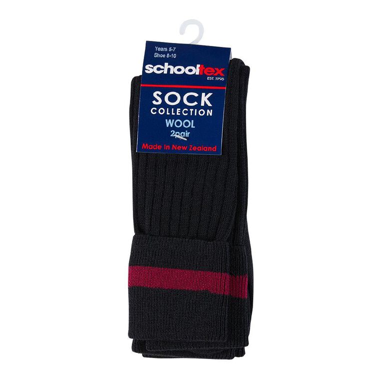 Schooltex Striped School Socks 2 Pack