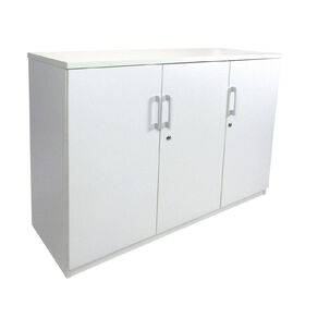 Zealand Sonic Credenza 1200w x 450d x 900h Locking White