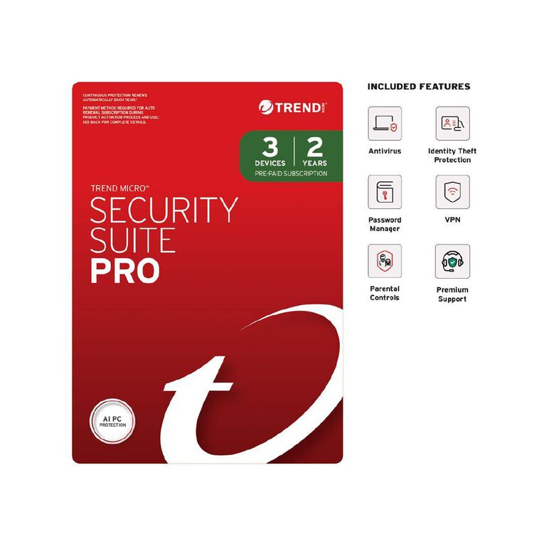 Trend Micro Device Security Pro 3 Device 2 Year