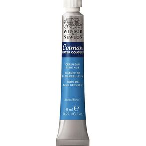 Winsor & Newton Cotman Watercolour Paint 8ml Cerulean Blue Hue