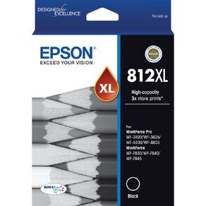 Epson Ink 812XL Black 1100 Pages
