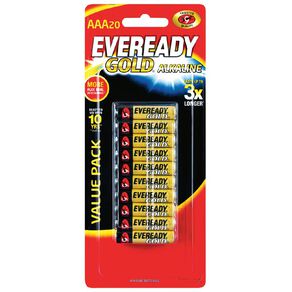 Eveready Gold Batteries AAA 20 Pack 20 Pack