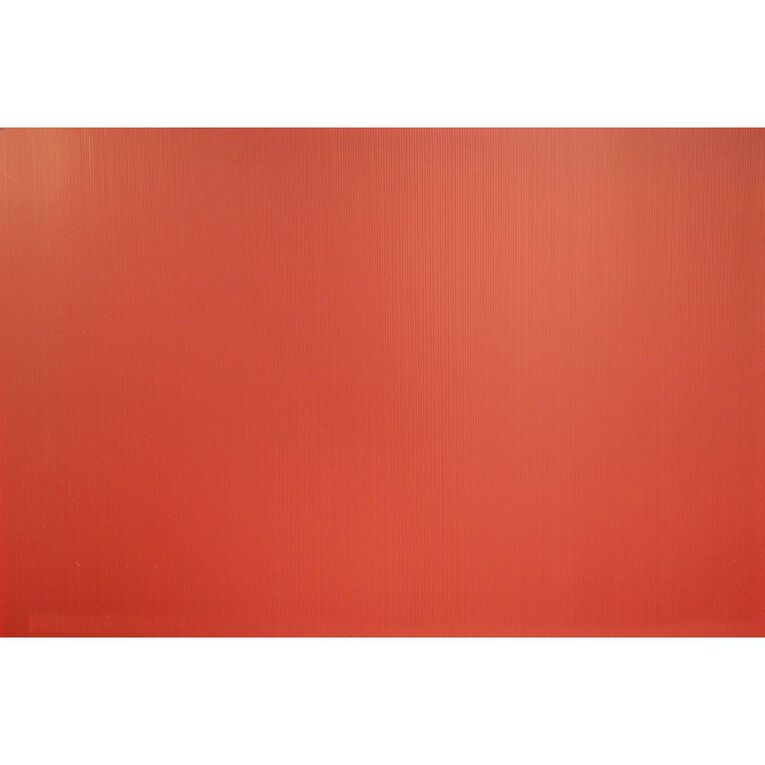 Plasti-Flute Sheet 600mm x 450mm Red Mid