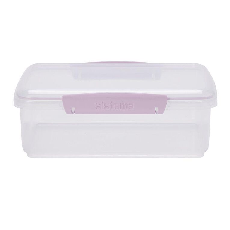 Sistema Klip It Pastels Rectangular Box Assorted Colours 2L