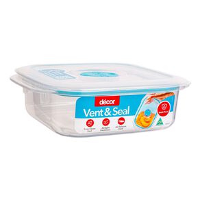 Decor Vent & Seal Plastic Square Clear 500ml