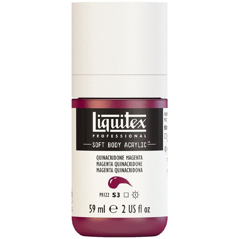 Liquitex Soft Body S3 Acrylic Paint Quinacridone Magenta