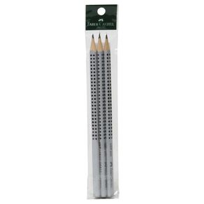 Faber-Castell Pencil Grip Hb Black 3 Pack