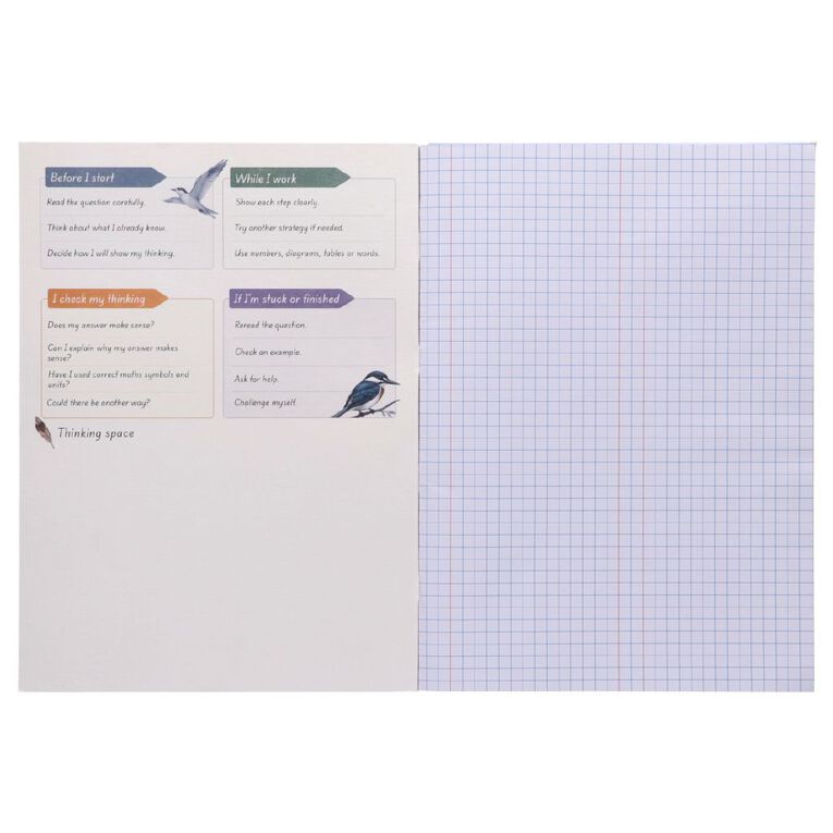 WS Maths 3 Toru 7mm Quad 32 Leaf with Margins Blue