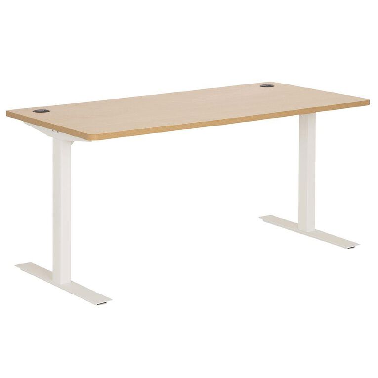 Jasper J Emerge Metal Leg Desk 1500 Beech/White