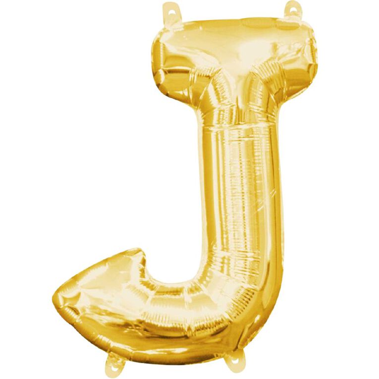 Anagram Small-Size Air Letter J Gold Balloon
