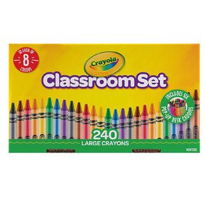 Crayola 240 Pack Large Crayon Classpack Assorted