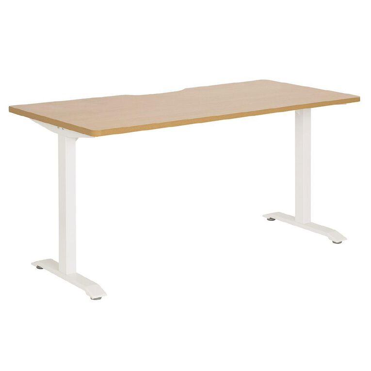 Jasper J Emerge Straight Scallop Desk 1800 White/Beech