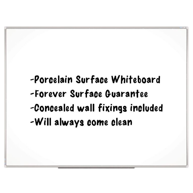 Boyd Visuals Porcelain Whiteboard White 600mm x 400mm White