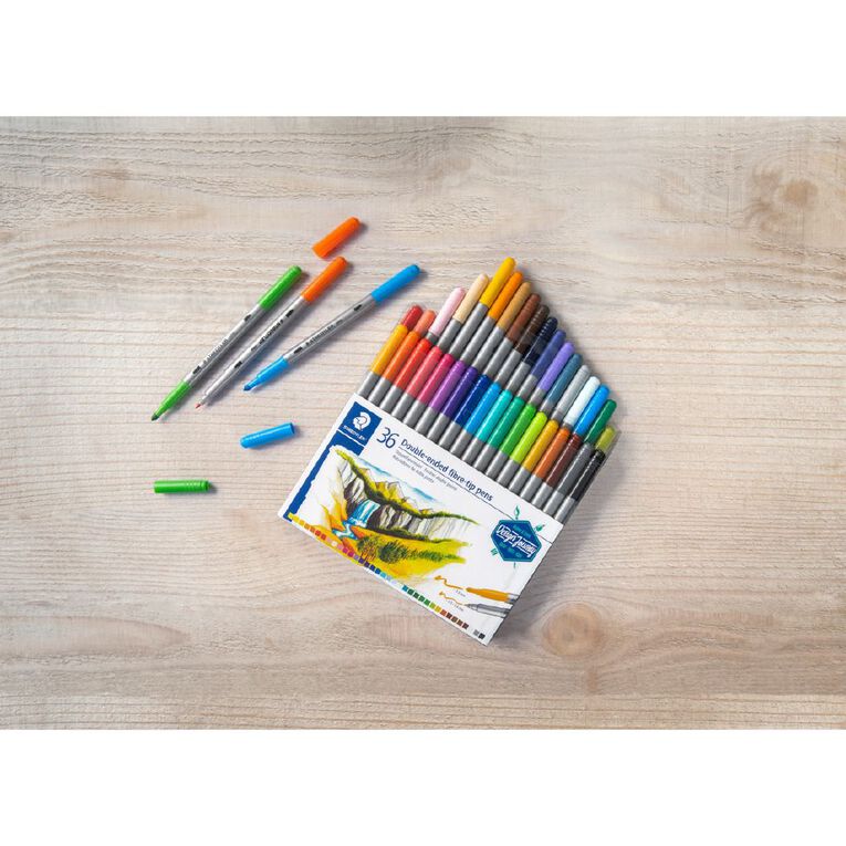 Staedtler Design Journey Double-ended Fibre-tip Pens 36 Pack