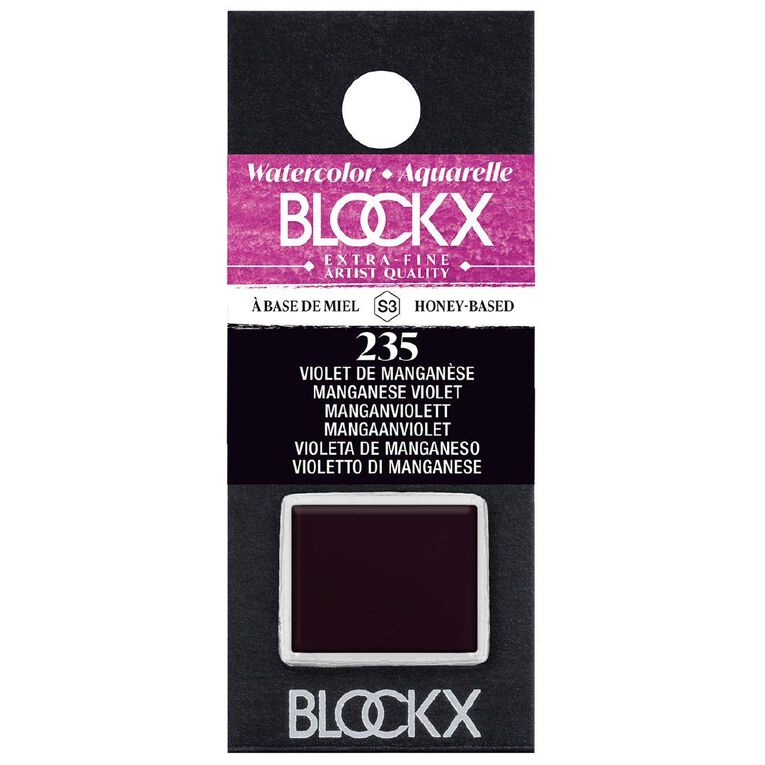 BLOCKX Watercolour Half Pan S3 235 Manganese Violet