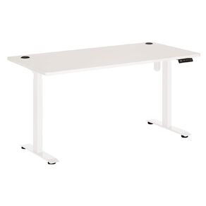 Jasper J Emerge Elec Height Adj Desk Single Motor 2 Stage 1800 WhtWht