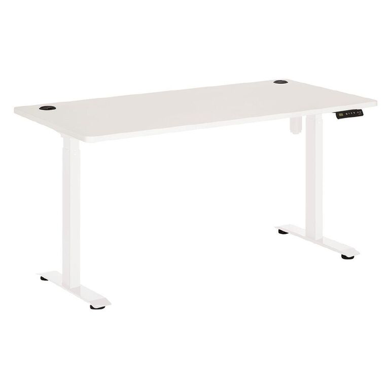Jasper J Emerge Elec Height Adj Desk Single Motor 2 Stage 1800 WhtWht
