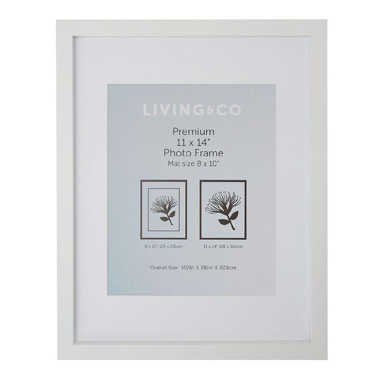 Living & Co Premium Photo Frame White 4in x 6in