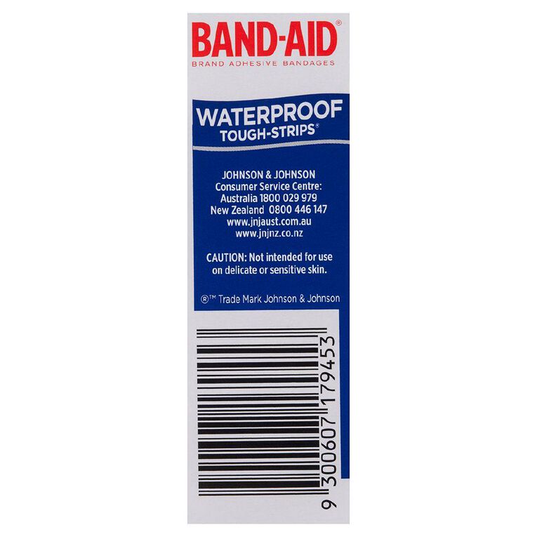 Band Aid Tough Strips Waterproof 20 Pack