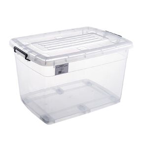 Living & Co Rolling Organiser 110L Clear