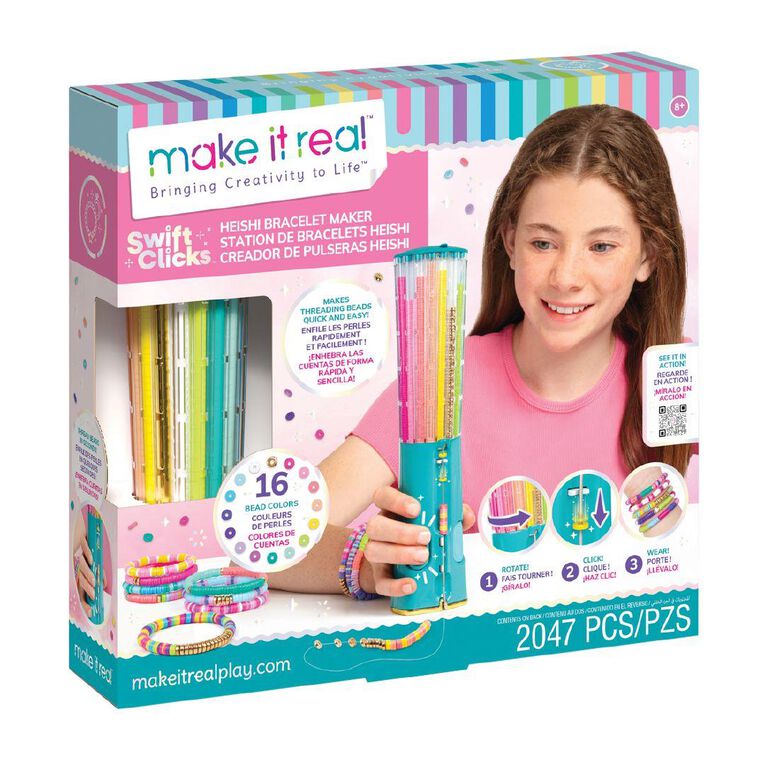 Make It Real Swift Clicks Heishi Bracelet Maker
