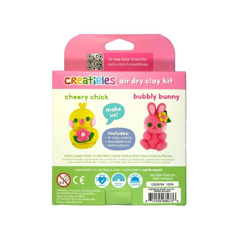 Creatibles Creatibles Mini Air Dry Clay Garden Pals