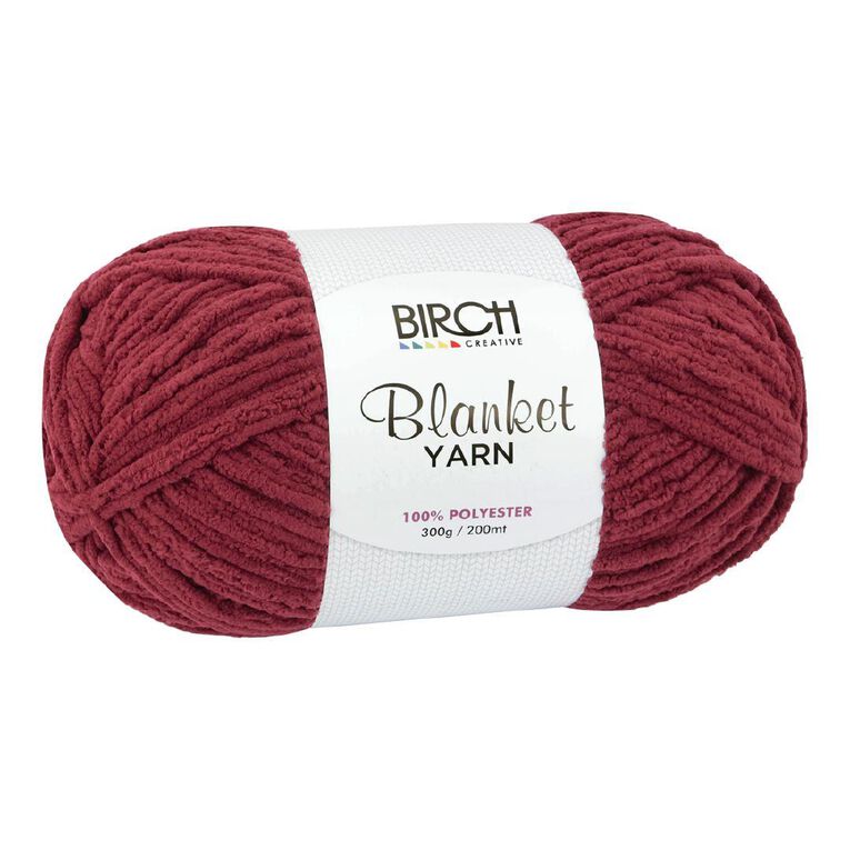 Birch Blanket Yarn 100% Polyester 300G Wine