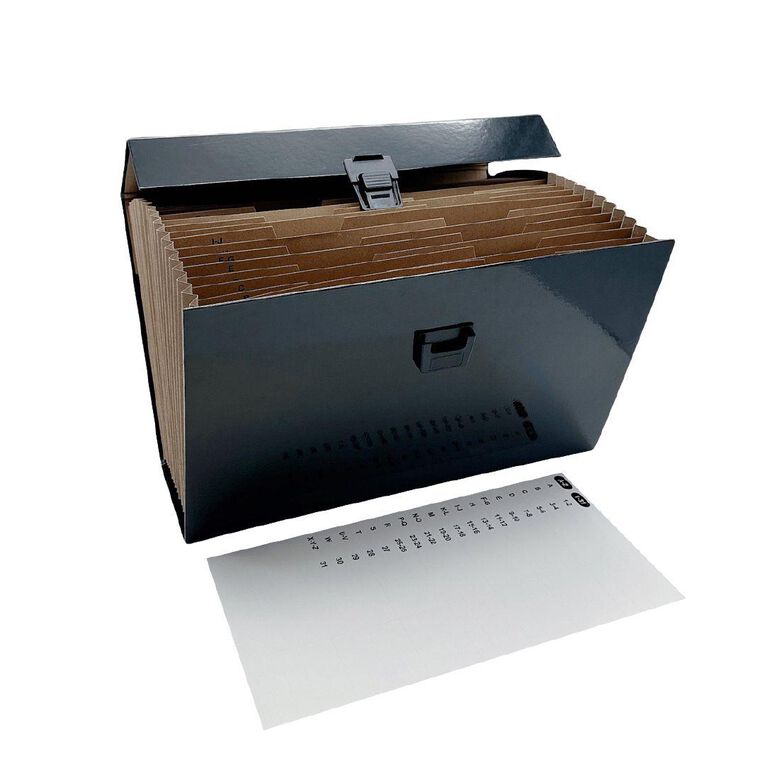 WS Concertina File 19 Pocket Black