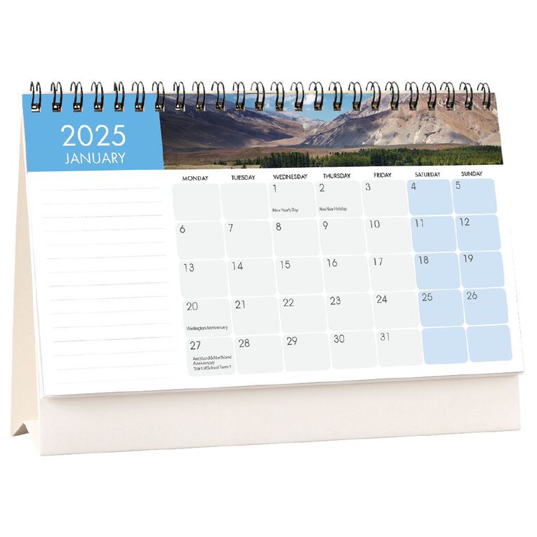 Collins 2027 Calendar Flip Over Desk NZ Pictorial