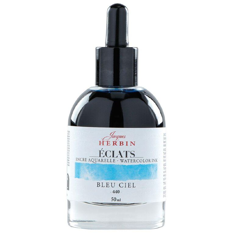 Jacques Herbin Eclats Watercolour Ink 440 Sky Blue 50ml