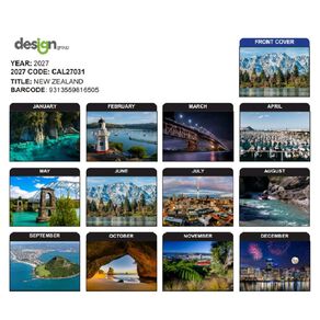 IG Design 2027 Calendar New Zealand