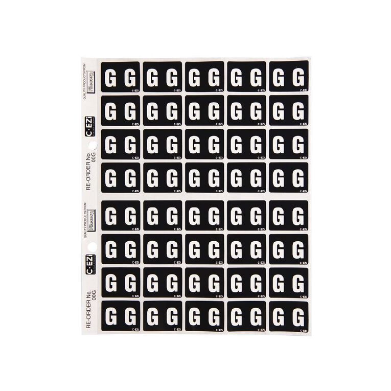 Filecorp Coloured Labels G Black