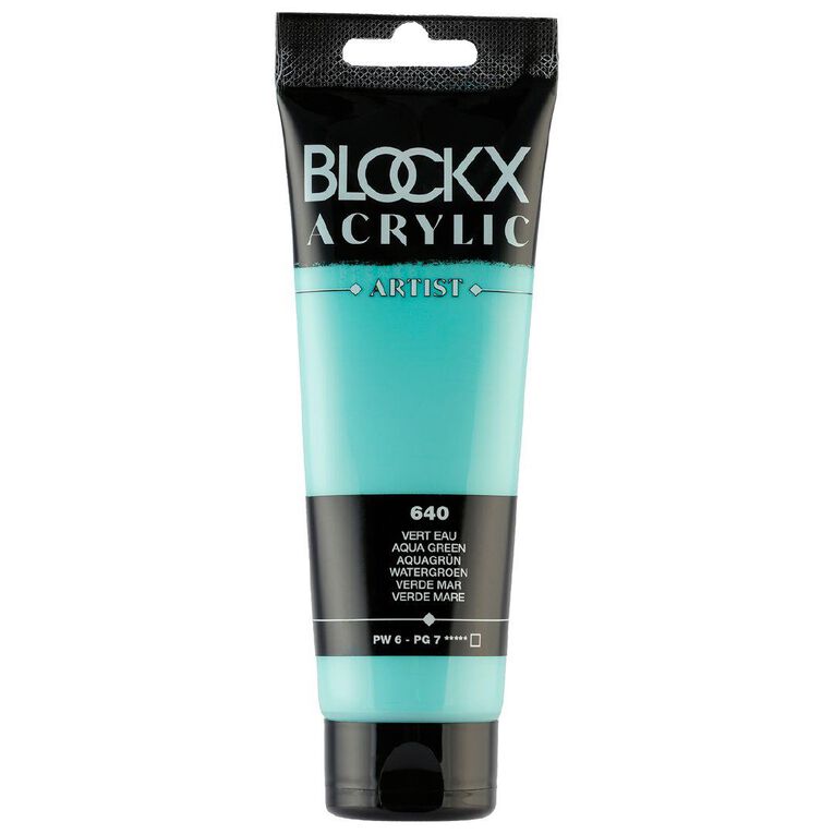 BLOCKX Acrylic Tube 120ml Aqua Green Green