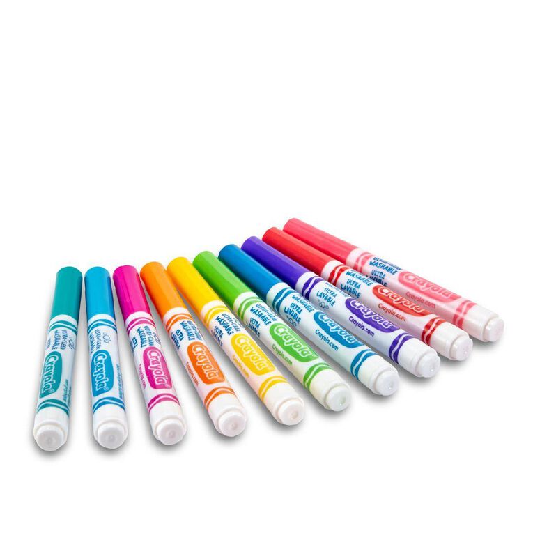 Crayola Washable Markers Bright 10 Pack Assorted